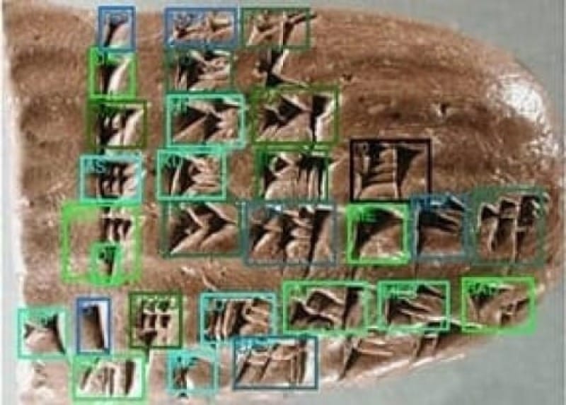 Figure 3-4: Proto-Elamite Impression Details. Source: https://dl.acm.org/doi/10.1145/3716850. Note the variation in impression depth, spacing irregularities between seemingly identical marks, and non-uniform clustering patterns - features typically dismissed as scribal error but potentially encoding relational information.